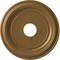 Ekena Millwork Traditional PVC Medallion (Canopies up to 9 1/2"), 16"OD x 3 1/2"ID x 1 3/8"P, Metallic Gold Rush CMP16TRCGH - alternate 1
